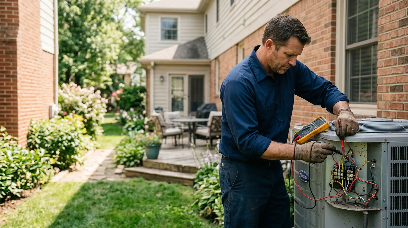 HVAC technician working near Moline, KS